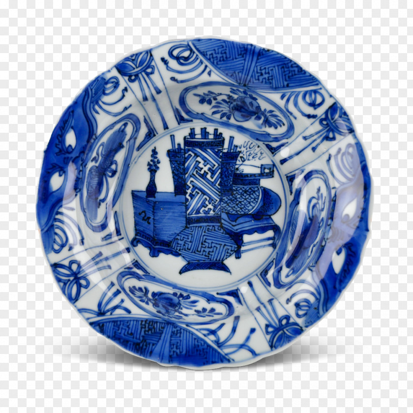 Plate Blue And White Pottery Cobalt Porcelain PNG