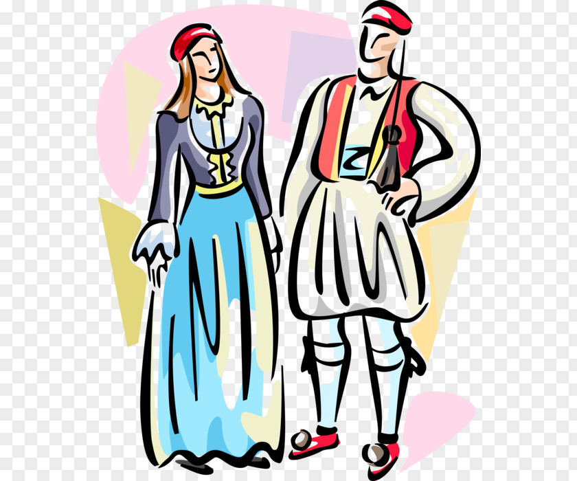 Traditional Cartoon Costumes Clip Art Illustration Vector Graphics Royalty Payment Costume PNG