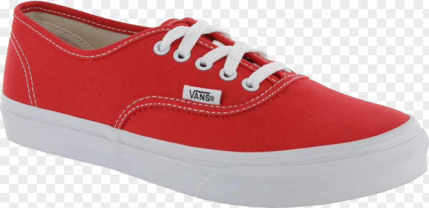 White Shoes Sneakers Skate Shoe Red Vans PNG