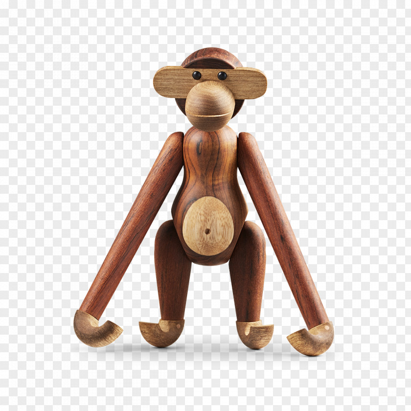 Woodcarving Monkey Terminalia Superba Teak Gift PNG