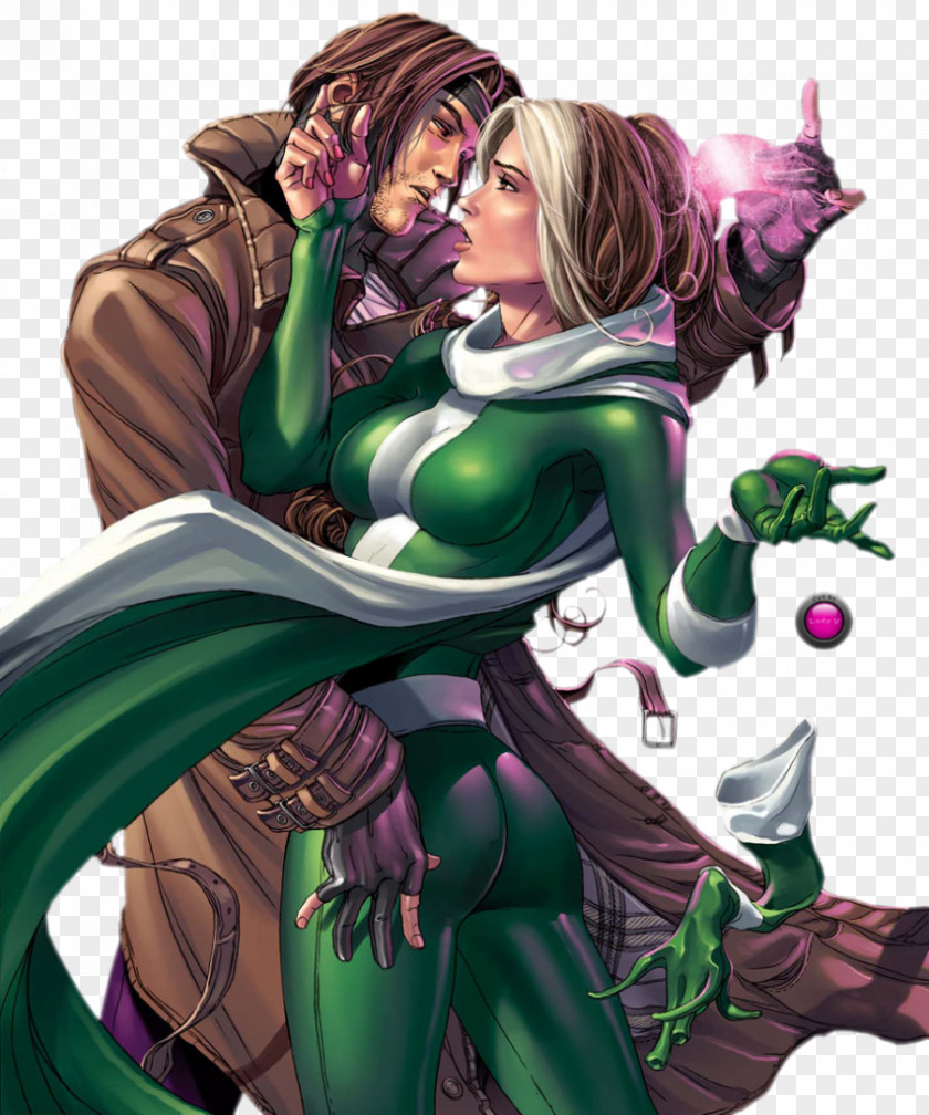 Kiss Rogue Gambit Professor X Storm X-Men PNG