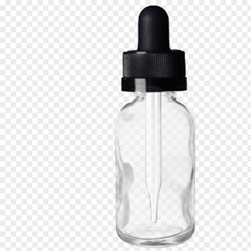 Liquid Glass Bottle Milliliter Boston Round PNG