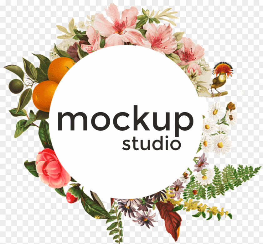 Logo Mockup Graphic Design Photography Floral PNG