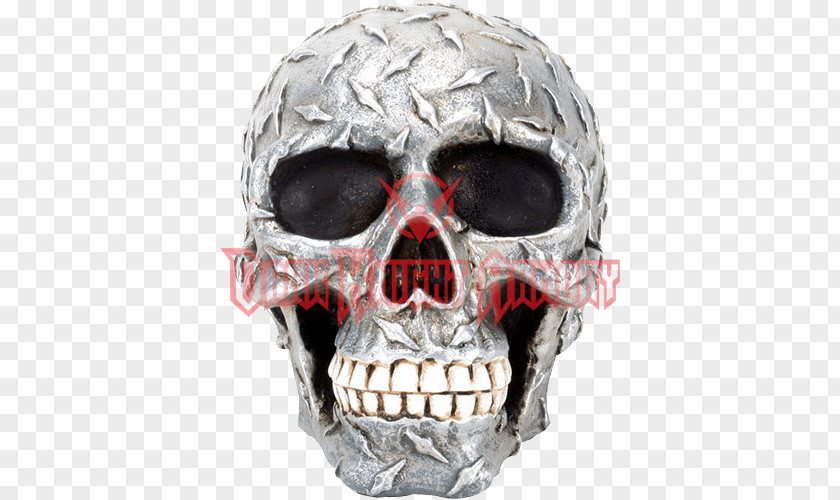 Skull Diamond Plate Human Head Collectable PNG