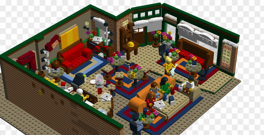 Toy Cafe Central Perk Lego House LEGO Friends PNG