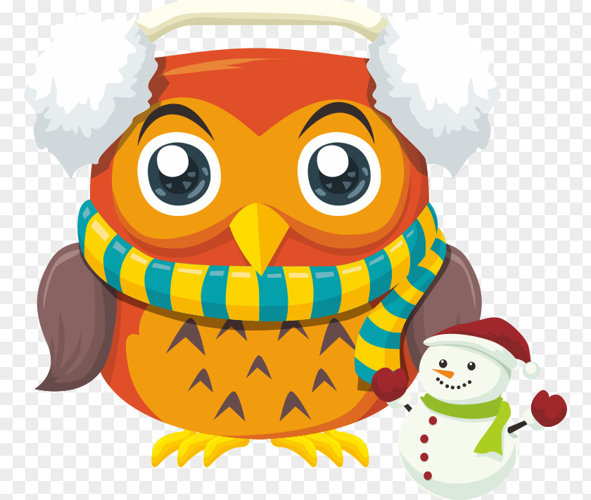 Vector Cartoon Owl Clip Art PNG