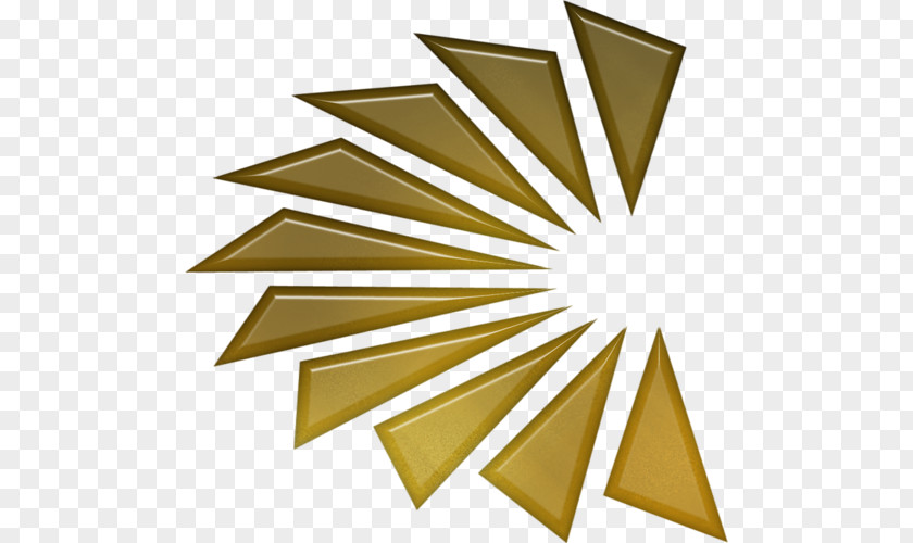 Gold Geometry Yellow Metallic Color PNG