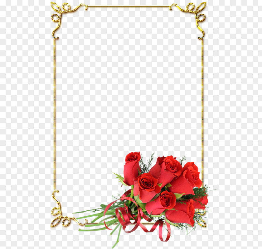 Metal Frame Rose Decoration Picture Clip Art PNG