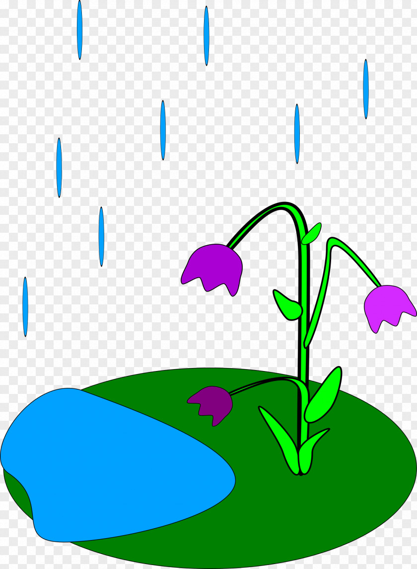 Rain Flower Cartoon Clip Art PNG