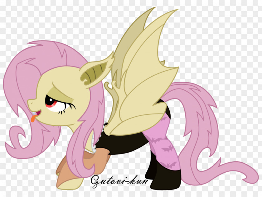 Bats Pony Fluttershy Cartoon Vampire Fan Art PNG