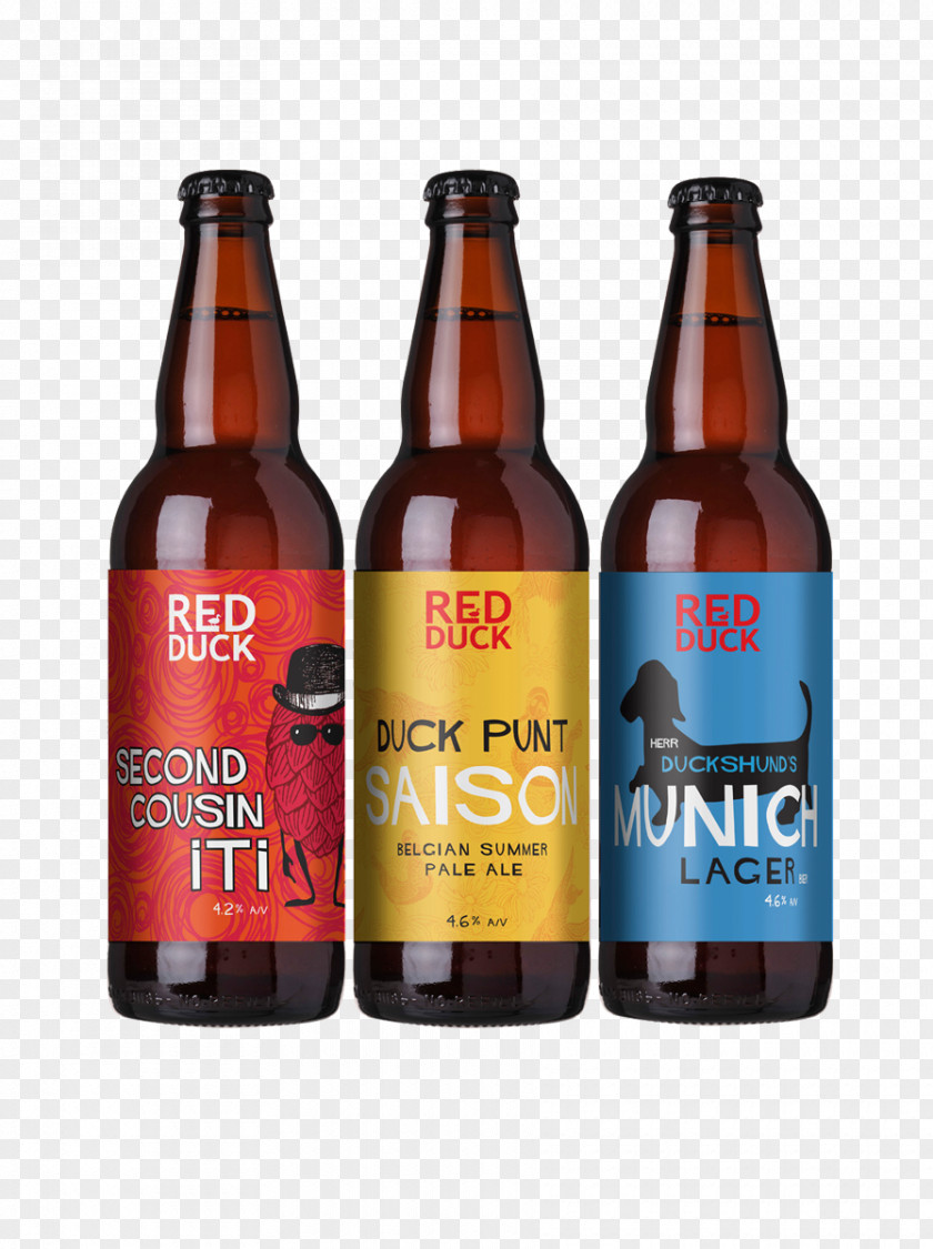 Beer Ale Red Duck Bottle Big Helga PNG