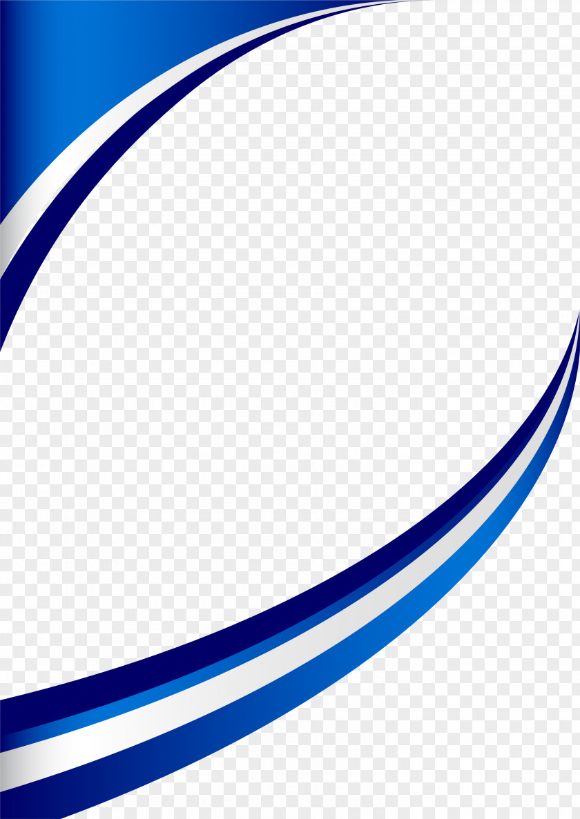Blue Fresh Curve Border Line Angle Point Structure Pattern PNG