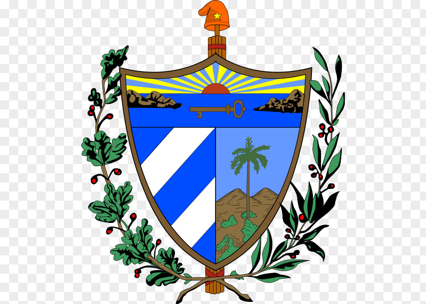 Cuba Santiago De Coat Of Arms Flag Clip Art PNG