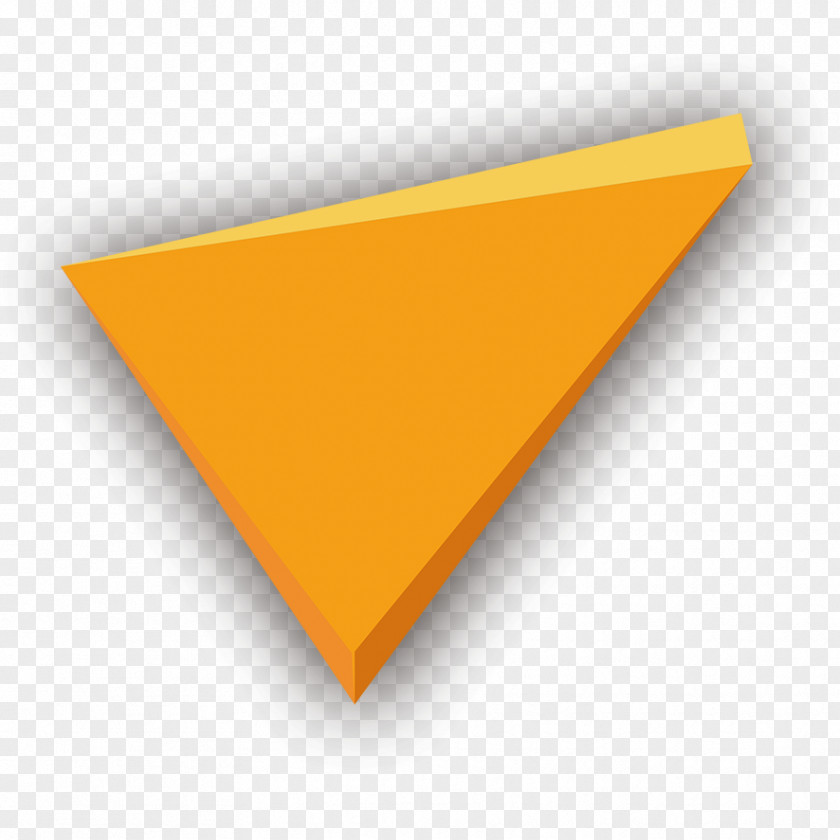 Yellow Triangle Geometry Perspective Font PNG