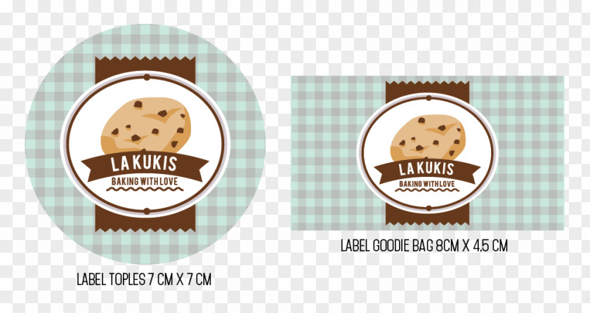 Design Label Biscuits Sticker Kue PNG