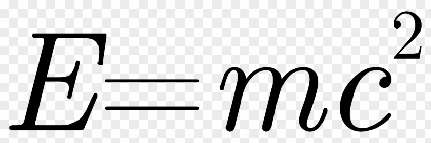 E=mc2 MathML Mass–energy Equivalence Formula Mathematics Wikipedia PNG