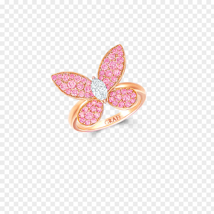 Jewellery Ring Graff Diamonds Pink PNG