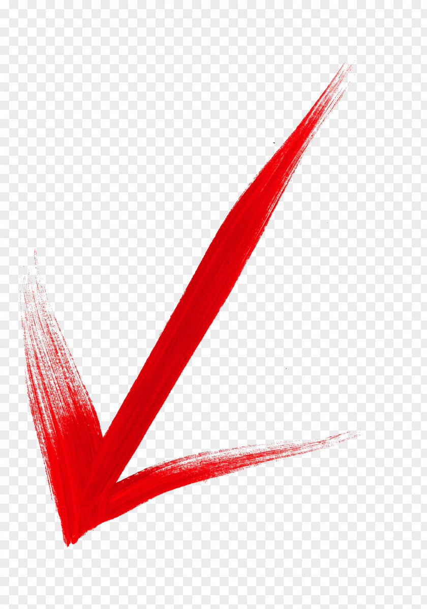 Red Arrow Watercolor Brush Marks Computer File PNG