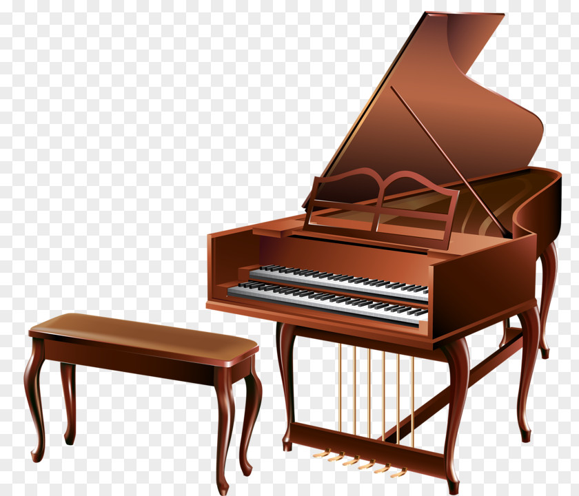 Beautiful Piano Musical Instrument String PNG