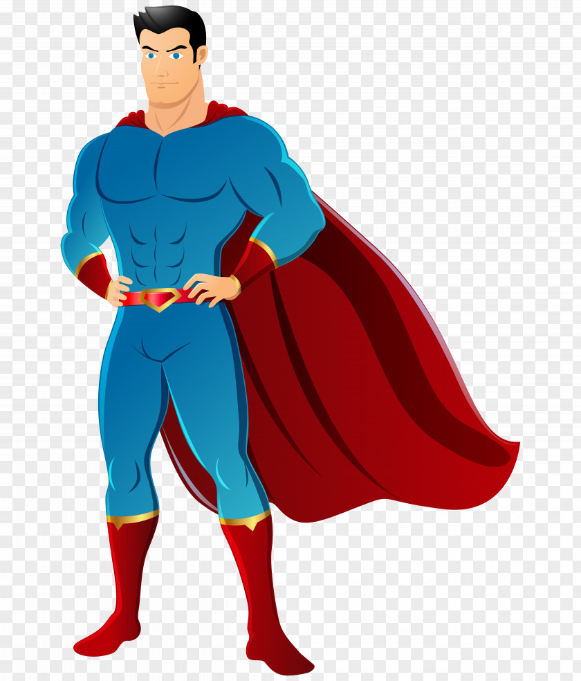 Hand-painted Superman Flash Superhero Clip Art PNG