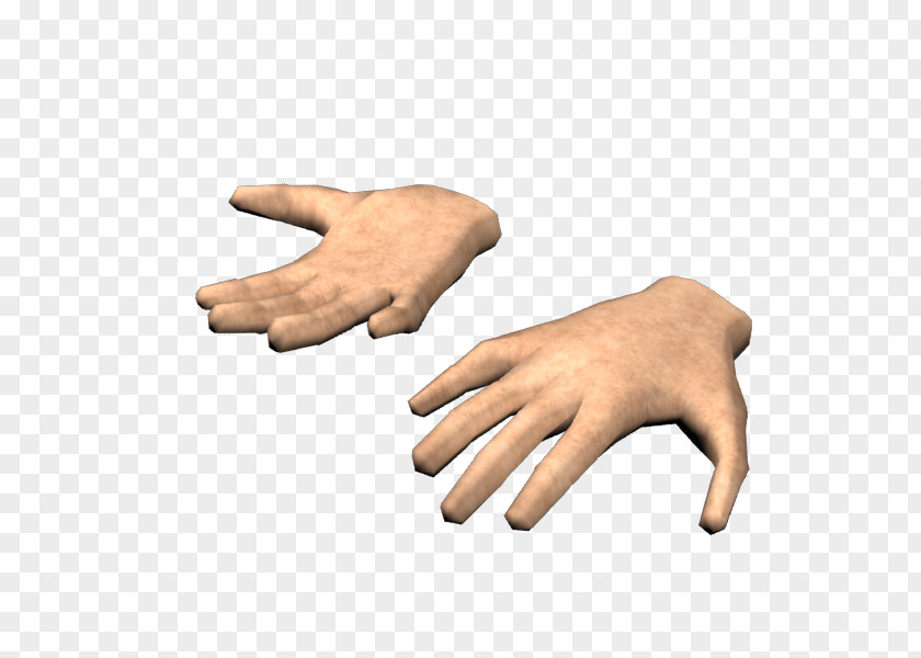 Low Poly Hand Model Finger Thumb Glove PNG