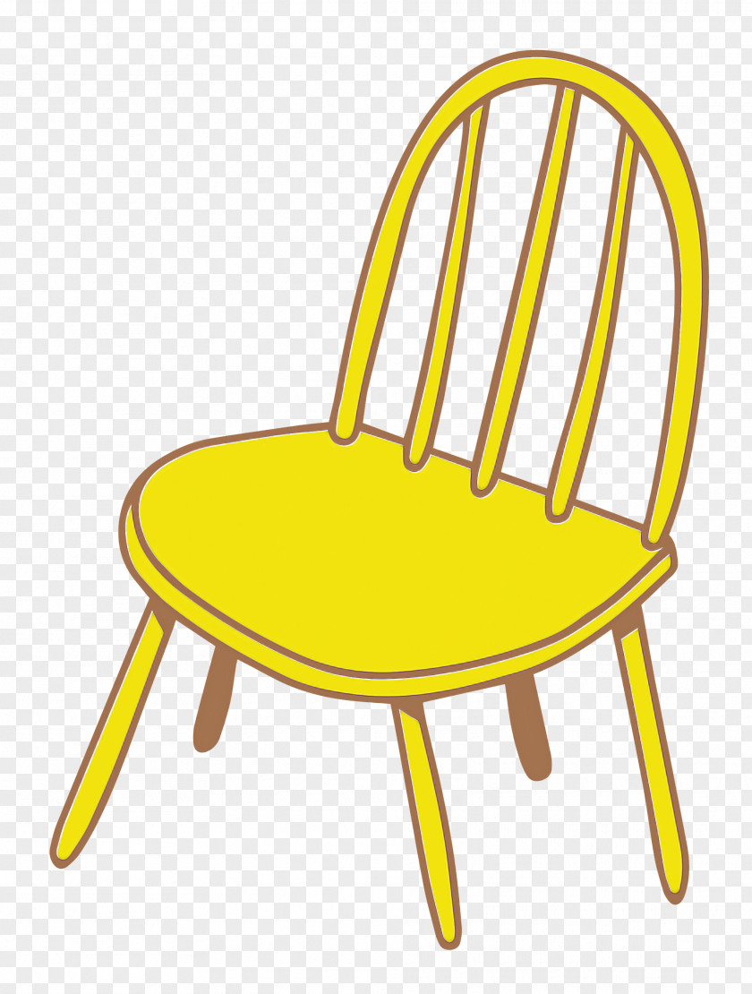 Outdoor Table Chair Table Yellow Line PNG