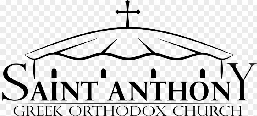 Saint AntHony Logo Line Brand Font PNG