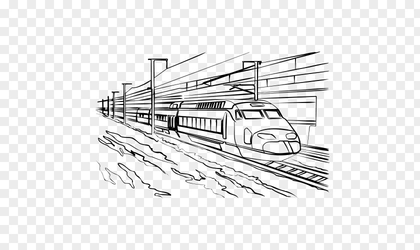 Simple Metro Shape Rapid Transit Train Beijing Subway Track PNG