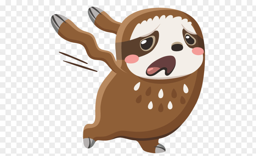 Sticker VKontakte Sloth Emoji PNG