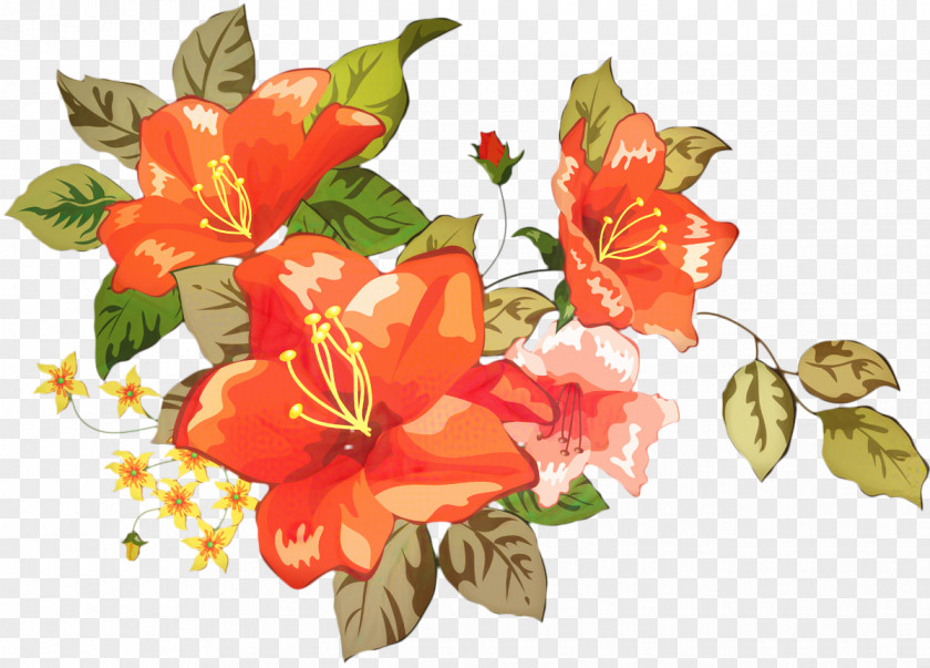 Still Life Rhododendron Bouquet Of Flowers Drawing PNG