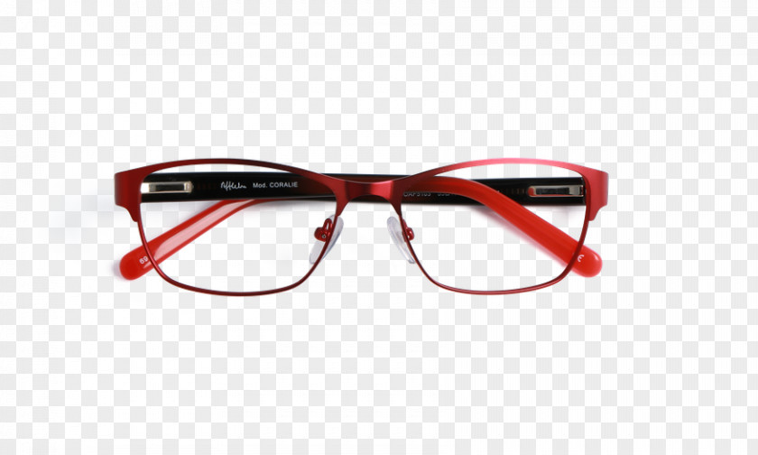Temple Goggles Sunglasses Alain Afflelou Red PNG