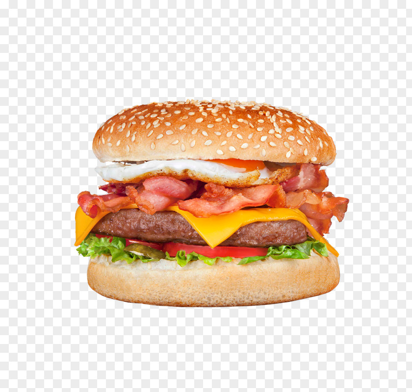Breakfast Cheeseburger Fast Food Hamburger Whopper Sandwich PNG