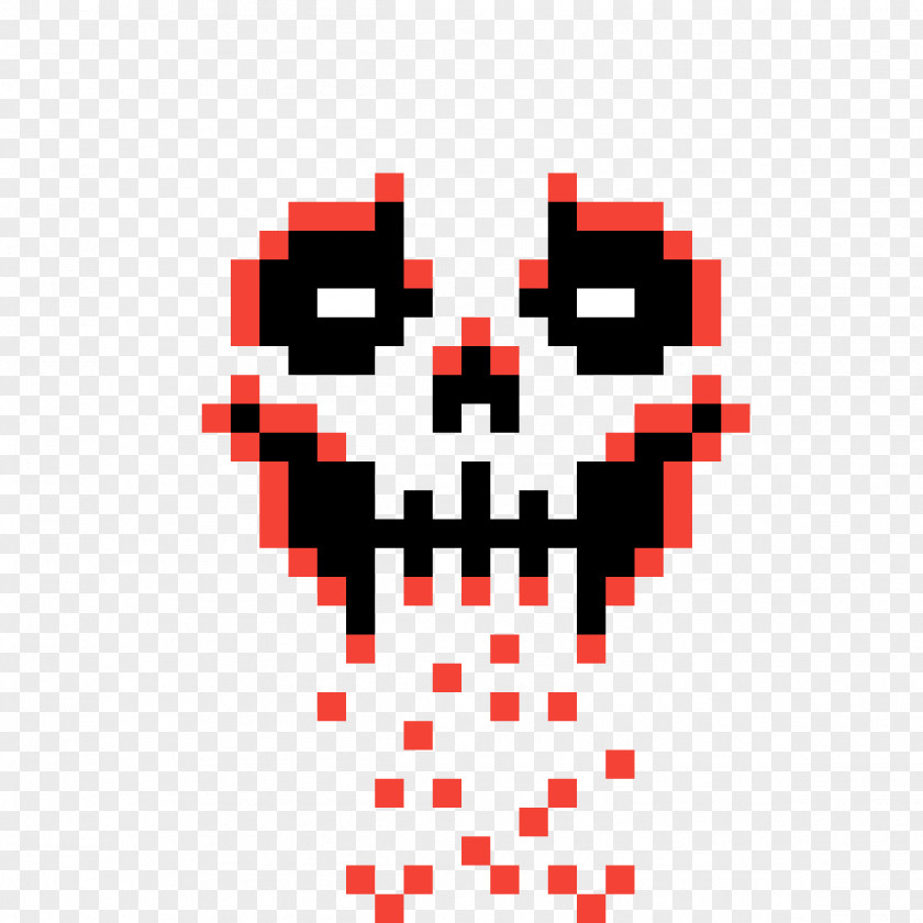 Skull Pixel Art Calavera Skeleton PNG
