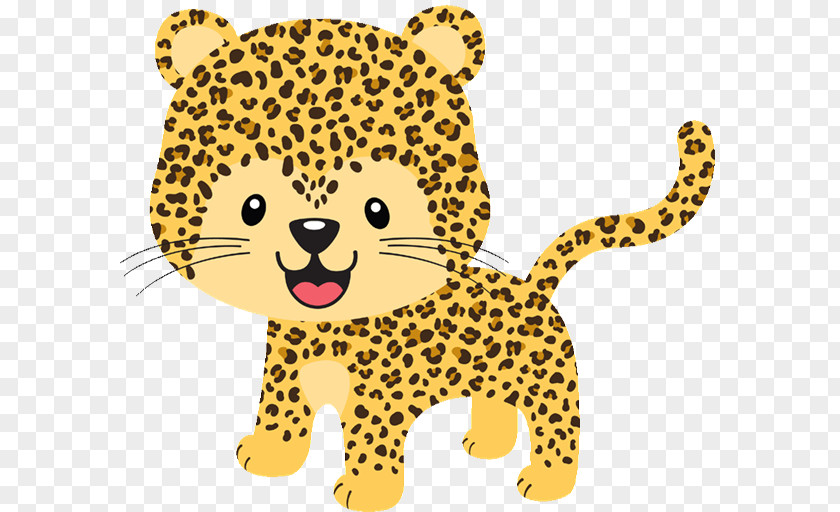 Cheetah Jaguar Leopard Baby Jungle Animals Clip Art PNG