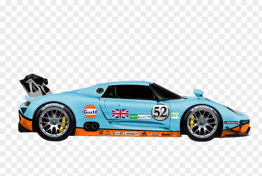 Cool Dark Blue Car Auto Racing Race Track PNG