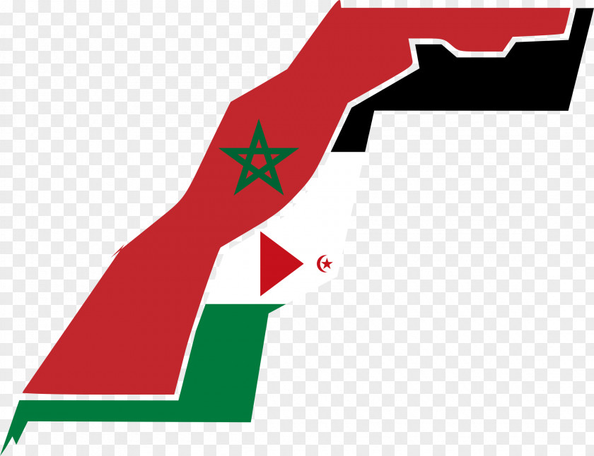 Western Morocco Flag Of Sahara Map PNG