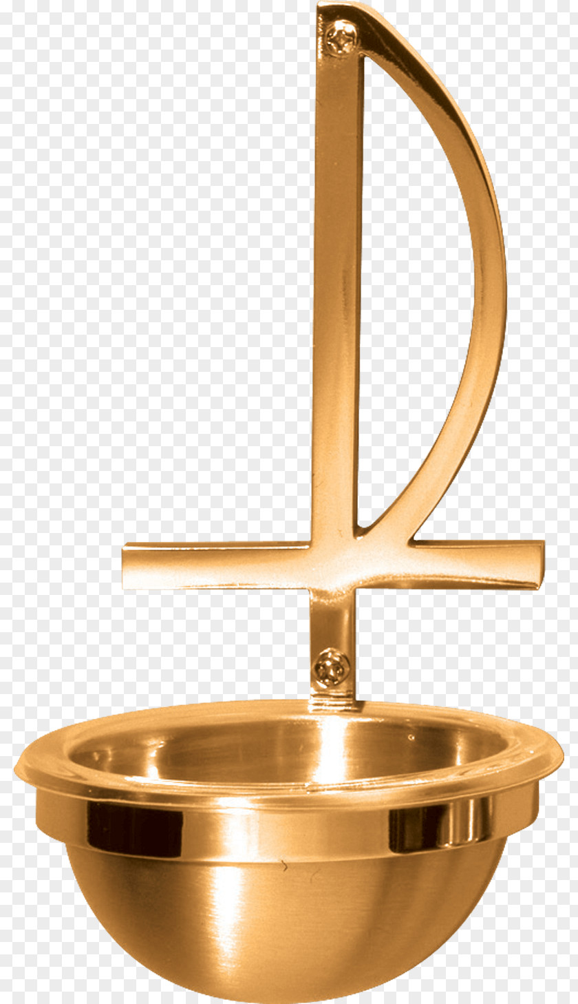 Brass Holy Water Font Baptismal Material PNG