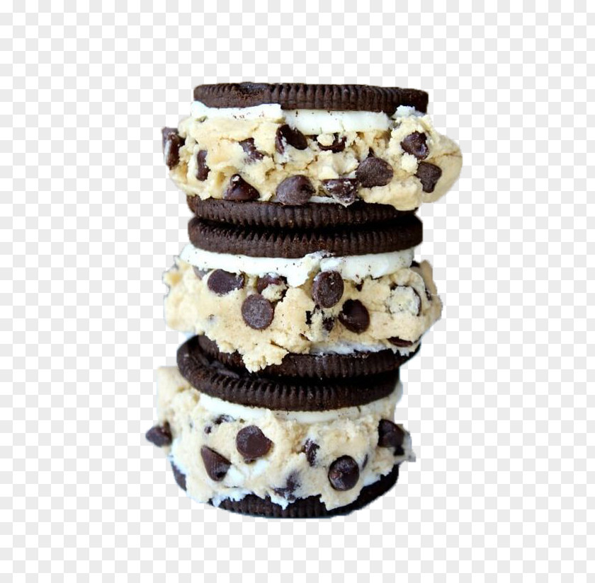 Butter Oreo Chocolate Chip Cookie Stuffing Fudge Cake Brownie PNG