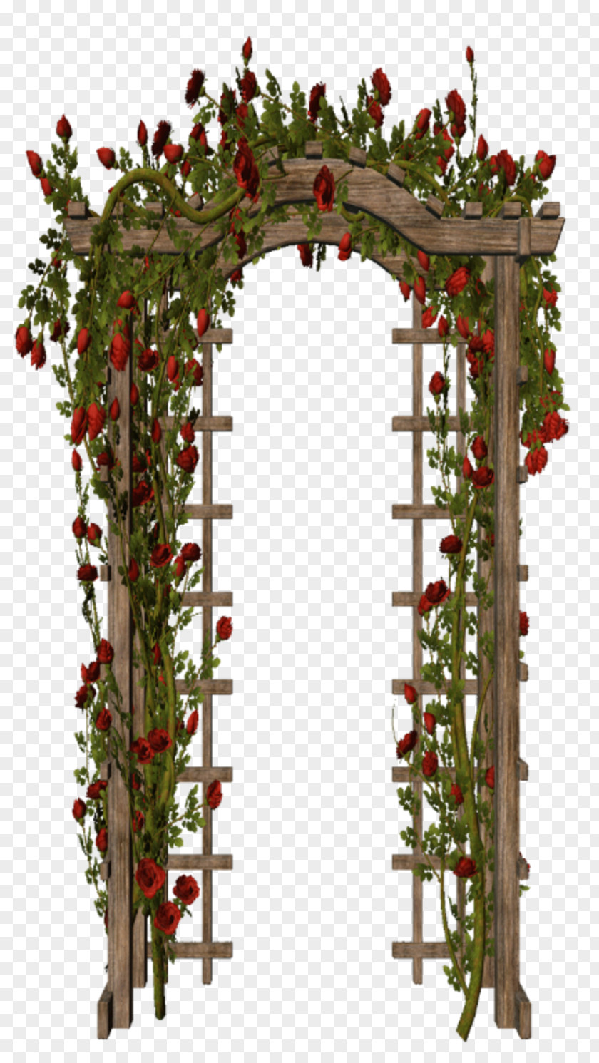 Gazon Garden Trellis Floral Design PNG