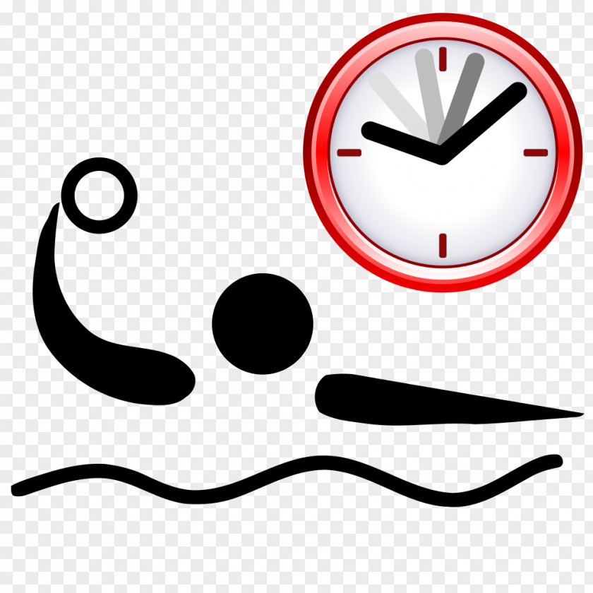 Water Polo Clock Clip Art PNG