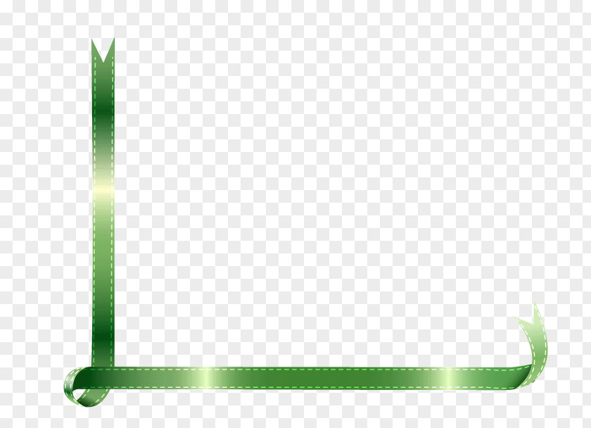 Green Ribbon Edge With PNG