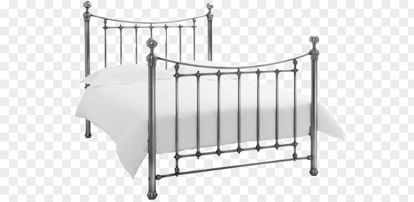 Metal Flyer Bed Frame Headboard Design Nickel PNG
