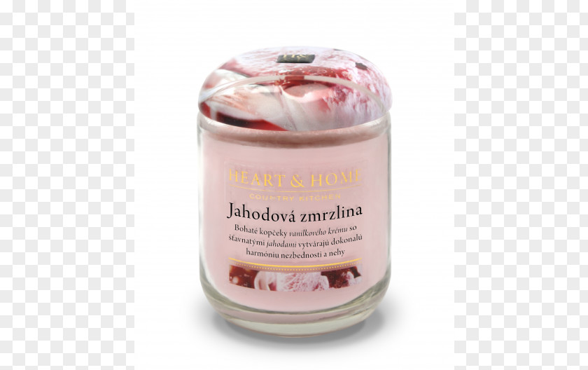 Strawberry Cream Yankee Candle Geurkaars Ice Odor PNG