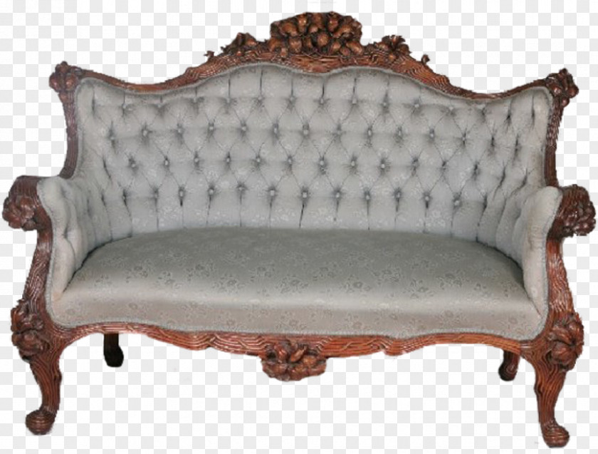 Table Loveseat Couch Antique Furniture PNG