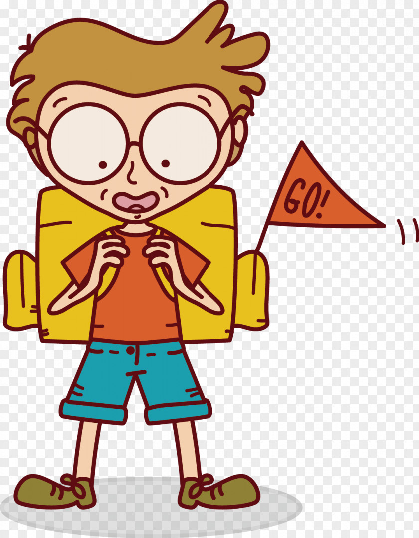 Travel Boy VRChat Backpacking Clip Art PNG