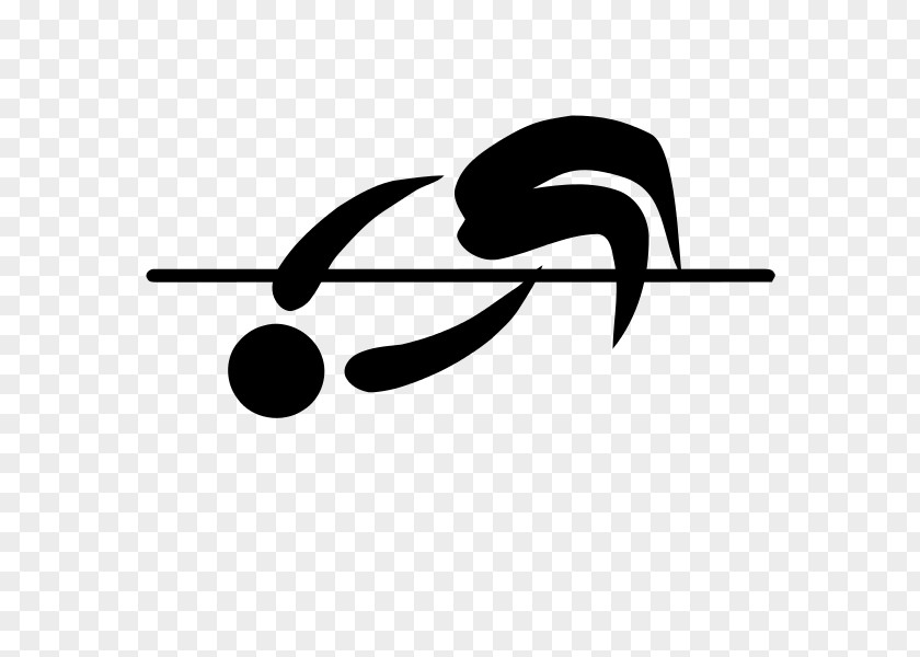 Athletics Sport High Jump Logo Clip Art PNG