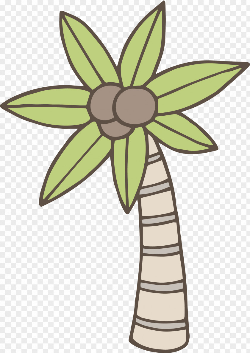 Cartoon Coconut Tree Clip Art PNG