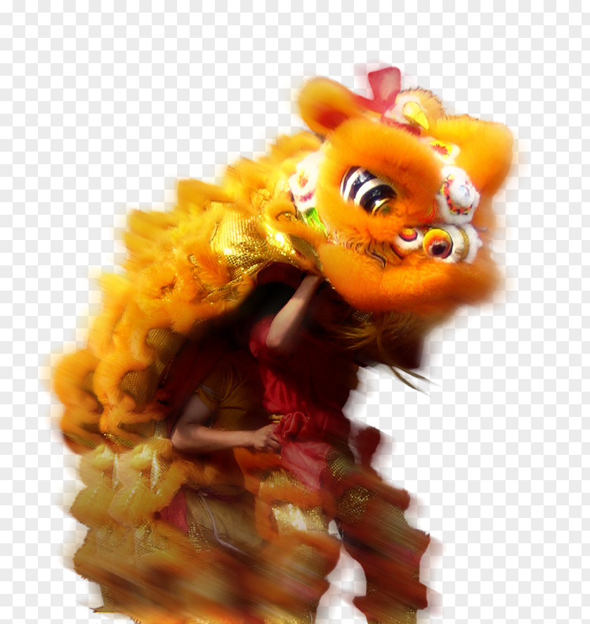 Chinese New Year Lion Dance Festival Element PNG