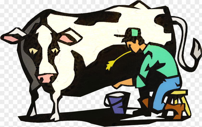 Cowgoat Family Working Animal Cow Background PNG
