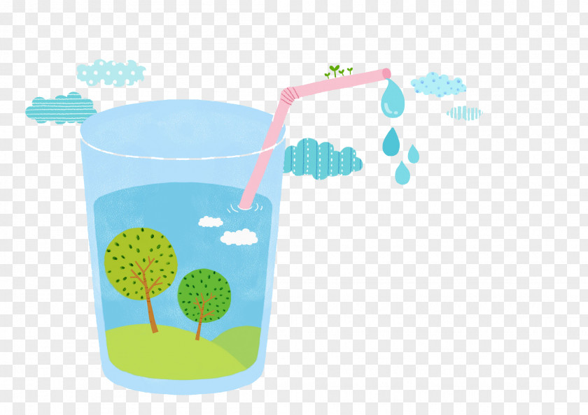 Glass Cup Water Material PNG